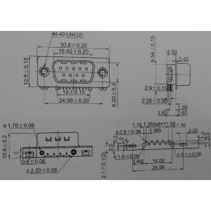 スリムDサブ9ピンB オス 6角ネジなし シリ...の詳細画像1