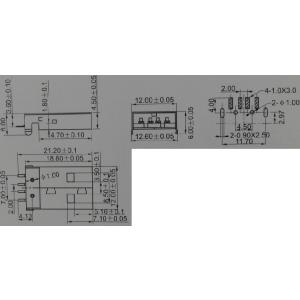 USBコネクタ(黒ベロ)>2個入<con-563>の詳細画像1