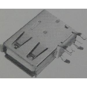 USBコネクタ　Aタイプ　メス　基板に対して縦挿し（白ベロ）2個入＜con-574＞