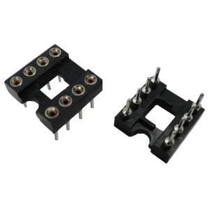 8ピン　幅7.62mm　ICソケット丸ピン　2個入　＜ics-032＞