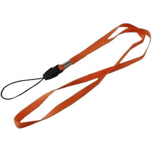 携帯電話用ネックストラップ　紐の長さ約70cm　橙　ネックストラップ　2個入　＜kei-023＞