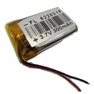 3.7V　約380mA　約32.3×約19.8×厚約5.9mm　工作用リチウムイオン充電池　USBか...