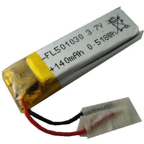 3.7V　約140mA　約33.2mm×約9.7mm×厚約4.7mm　工作用リチウムイオン充電池　U...