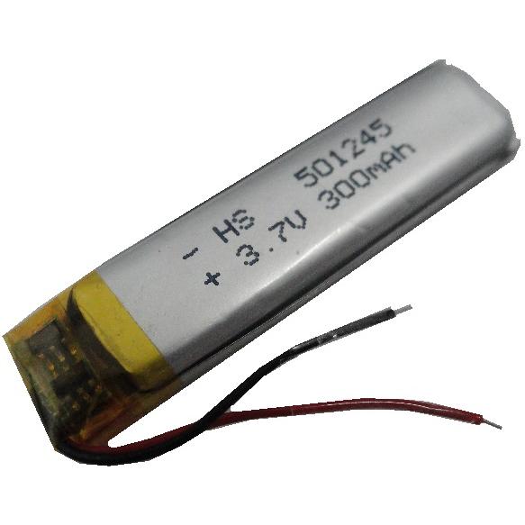 3.7V　250mA　約47.2mm×約11.5mm×厚約5.1mm　工作用リチウムイオン充電池　充...