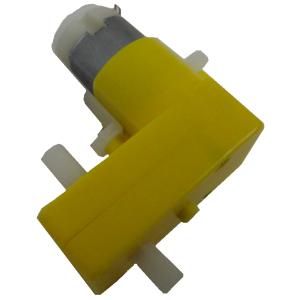 黄色いギヤーボックスモーター付き　L字両軸　1個入　＜kit-091＞