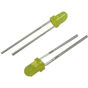工作用LED　円の直径φ3mm　黄色　約2000〜2500mcd　10本入　＜led-043＞
