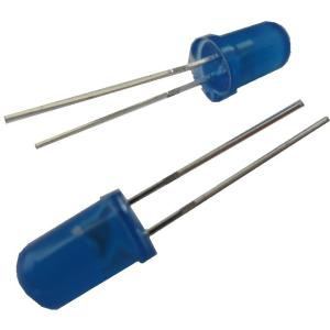 工作用LED　円の直径φ5mm　青色　約2000~2500mcd　10本入　＜led-047＞