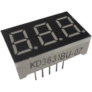 7セグメントLED　2.54mmピッチ　KD3631BU-07　アノードコモン　7セグ3桁　赤LED...
