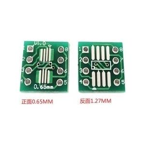 変換基板　SOP8　1.27mm、TSOP8　0.65mm　変換基板　2枚入　＜pcb-023＞
