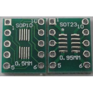 変換基板 表面 SOP10 0.5mm、裏面 S...の商品画像