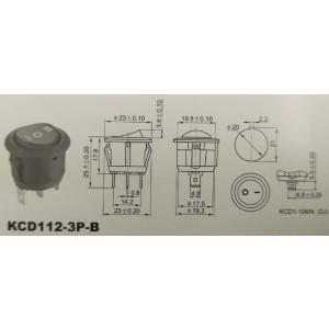 ロッカースイッチ 穴あけ18.8mm×13mm...の詳細画像1