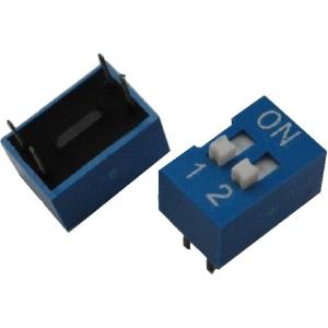ディップスイッチ　2ビット　青　2個入　＜swp-103＞