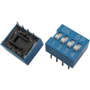 ディップスイッチ　4ビット　青　2個入　＜swp-105＞