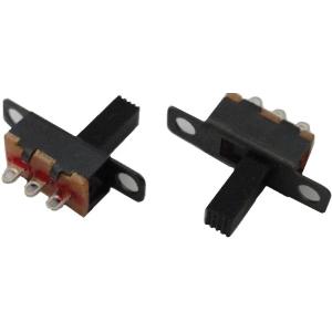 スライドスイッチ　1回路2接点　柄長8mm　5個入　＜swp-112＞