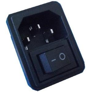 AC100V電源用ソケット　1回路1接点スイッチ付　1個入　＜swp-306＞