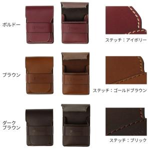 名入れ可 札幌革職人館 タバコケース 革 レザ...の詳細画像1
