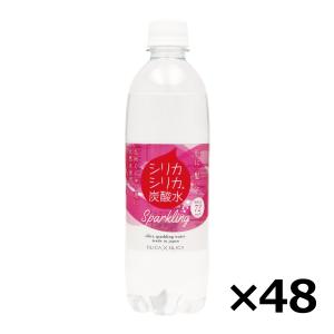 水 シリカ水 シリカシリカ炭酸水 500ml×48本（2ケース） スパークリングウォーター 炭酸水 シリカ ケイ素 （ケース出荷） 送料無料