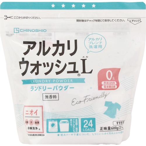洗濯用洗浄剤 アルカリウォッシュL ランドリーパウダー 無香料 600g 界面活性剤不使用 粉末 洗...