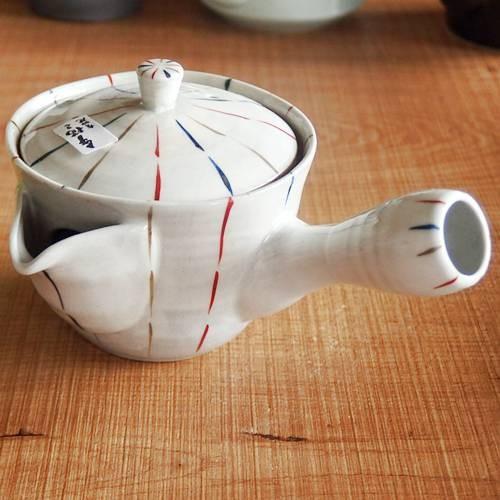 和食器 有田焼 波佐見焼 急須 色十草 茶漉し付き 1人用 モダン ギフト(お取り寄せ商品 欠品時約...