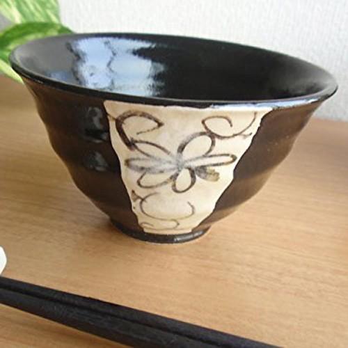 和食器 黒織部唐草 飯碗 おいしい茶碗 ご飯茶碗 お茶碗 ごはん(お取り寄せ商品 欠品時約1ヶ月程度...