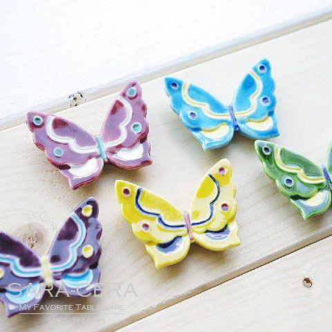 和食器 お箸置き 日本製 京焼 清水焼 色絵蝶 箸置き5個セット(お取り寄せ商品 欠品時約1ヶ月程度...