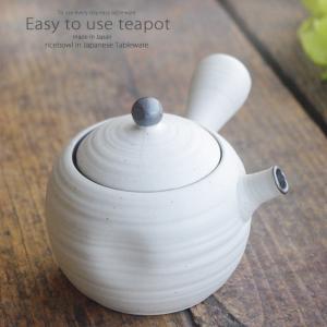 和食器 一杯のお茶がおいしい かわいいころん急須 白釉