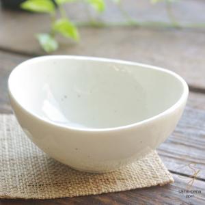 ふんわり雪粉引 楕円小鉢 和食器 おしゃれ オーバルボウル 陶器｜sara-cera