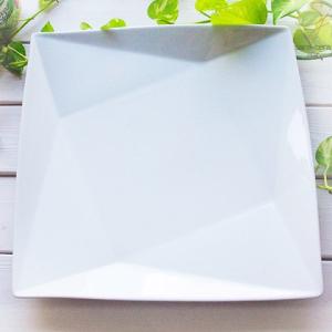 プリズンカクテル 30ｃｍ パーティーサービスプレート 大皿 白い食器 洋食器｜sara-cera
