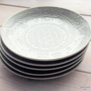 5枚セット ラッキーオールジャパンエンボス 取り皿 小皿 パンプレート シェアプレート 15.5cm 和食器