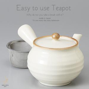 和食器 美味しい お茶 粉引新型六兵衛 急須 ティーポット