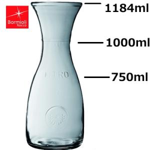 Bormioli Rocco ボルミオリロッコ ピッチャー ミズーレ カラフェ 1000 Φ93×H262mm  BO-49
