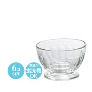 アイスクリーム ボウル ミニグラス 6個セット ラ・ロシェール 6230アデリア H-3955