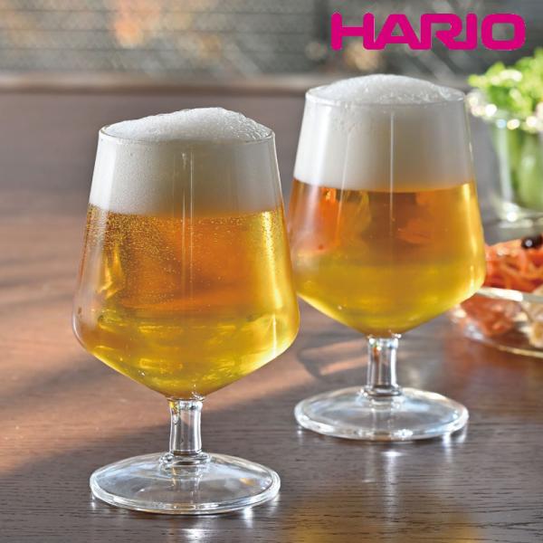 ゴブレット ビールグラス セット おしゃれ 可愛い シンプル HARIO ハリオ ビアゴブレット 1...