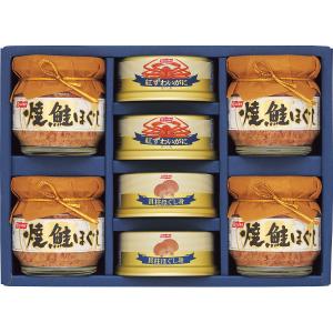 宅配送料無料　お歳暮 他 ギフト ニッスイ　水産缶＆焼鮭瓶詰詰合せ   ＳＤ−４０Ｅ　ー 結婚 出産 快気祝 各種 内祝い 他 ー シャディサラダ館