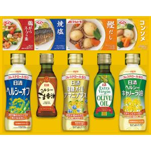 日清ヘルシーオイル＆バラエティ調味料ギフト   Ｎ−３０　　　シャディサラダ館の食料品ギフト｜saradakan-tos