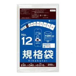 ECO TAI　エコ袋　No.12　規格袋 FA-12 半透明 200枚×80冊