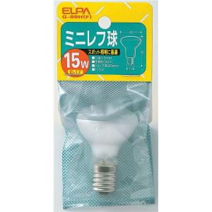 （まとめ） ELPA ミニレフ球 電球 15W E17 フロスト G-99H（F） 〔×30セット〕｜saradakan-tuboiten