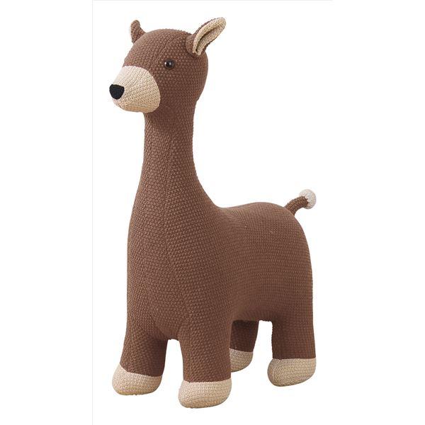 アニマル スツール 〔 シカ ブラウン 〕 ファブリック 耐荷重80kg インテリア家具 子ども部屋...