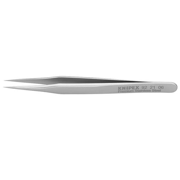 KNIPEX クニペックス ミニ精密ピンセット 全長×幅×高さ80×6×7.5mm 9221-06 ...