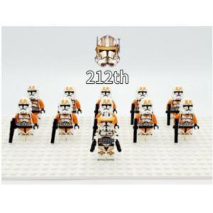 LEGO レゴ 互換 ブロック スターウォーズ ミニフィグ 第212突撃大隊クローントルーパー11体...