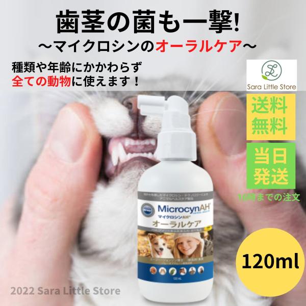 マイクロシンＡＨ オーラルケア 120ml 口腔 歯茎 犬 猫 全国送料無料 小動物