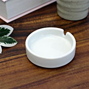 スクエア アッシュトレー 灰皿 陶器 白 おしゃれ 業務用 はいざら 日本