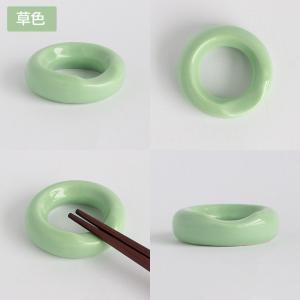 箸置き 箸 リング リング型 丸 陶器製 和風...の詳細画像4