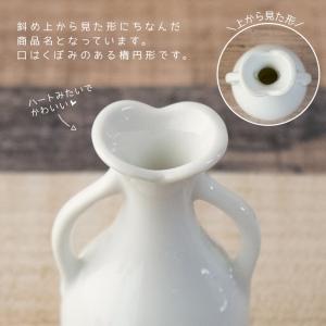 一輪挿し 花瓶 陶器 ミニ 白 コンパクト 小...の詳細画像4