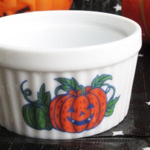 ココット スフレ ハロウィン 陶器 デザートカ...の詳細画像1