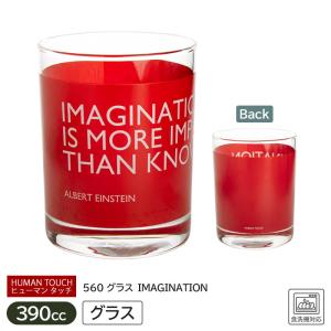 グラス タンブラー 390ml ガラス コップ ウイスキー 焼酎 ハイボール 晩酌 普 段使い 英字 デザイン おしゃれ / グラス IMAGINATION（HUMAN TOUCH）560