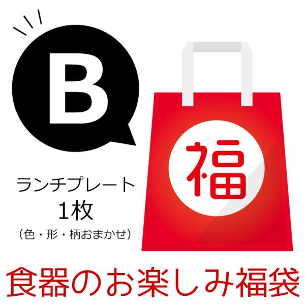 お楽しみ福袋 B ランチプレート 1枚 / 福袋2022 仕切り皿 ホワイト ブラック 当店おまかせ...