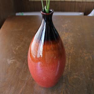 【超希少　特大サイズ　高さ　約50cm】切子　花瓶　赤 Amazon.co.jp: Cuticate セラミック赤い花瓶モダンな