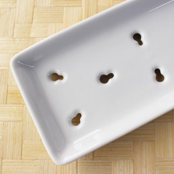 ネタ皿 20.9cm 業務用食器 寿司ネタ皿 プレート トレイ トレー ホワイト 水切り 21cm ...