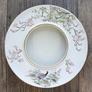 灰皿 16.5cm 喫煙具 レトロ 旅館 陶器 業務用 応接間 和室 中サイズ